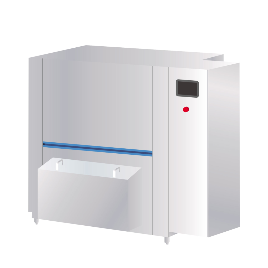 Industrial utensil wash machine for large-scale kitchens, essential for commercial dishwasher suppliers.